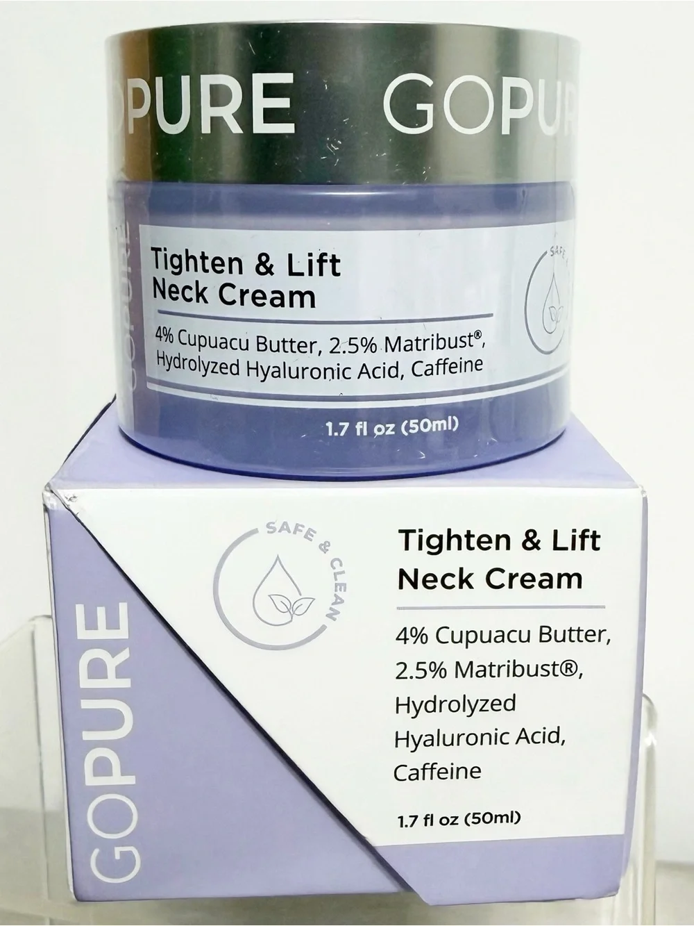 GOPURE Tighten & Lift Neck Firming Cream ~ 1.7 oz Exp: 12/2028 ~ New in Box